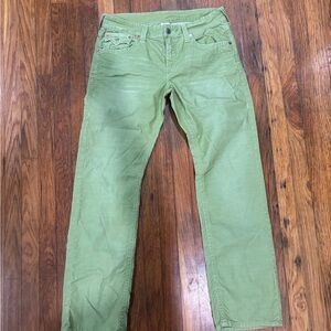 True Religion Light Green Jeans size:34 In great condition 9/10